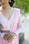 Pink Pearl Embroidery Lehenga
